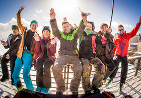 Reisegruppe vom Winterurlaub in Georgien | Travel Delight