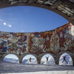 Russisch georgisches Denkmal im Gudauri Skigebiet | Travel Delight