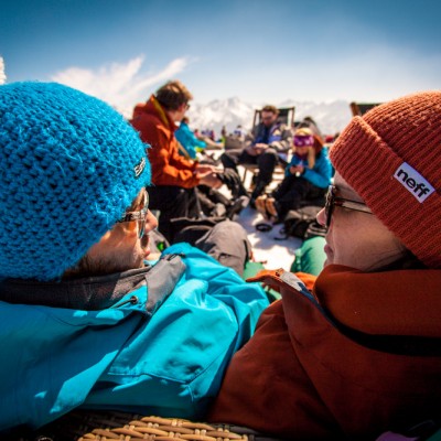 Chillen auf der Kristallhütte