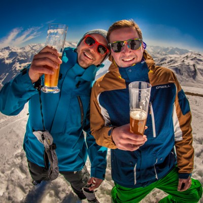Bierchen, Berge und Sonnenschein