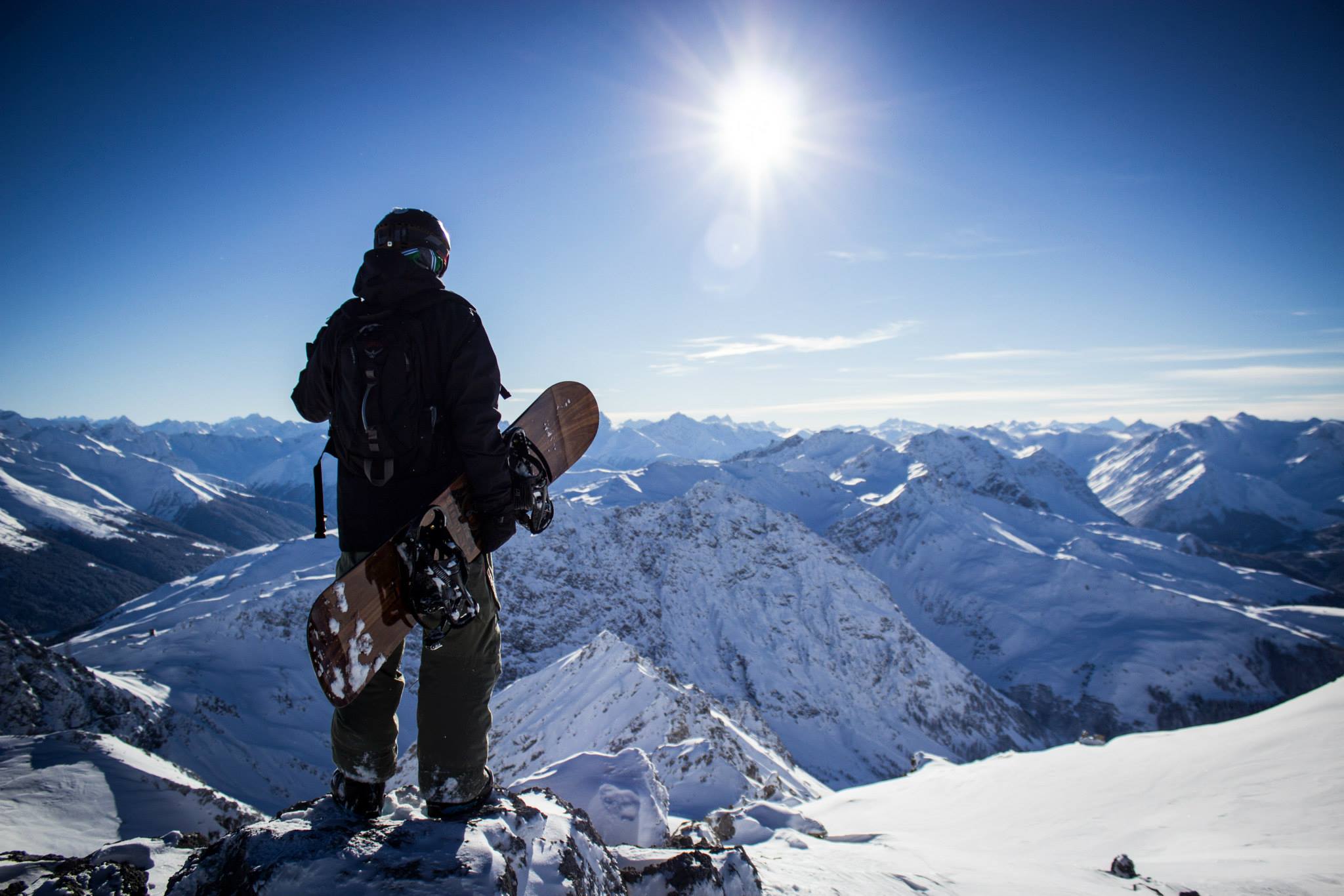 Davos Ausblick über die Berge