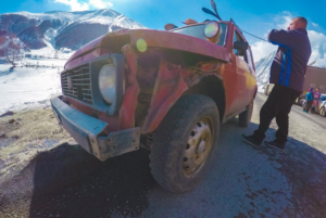 Lada Taxi in Gudauri